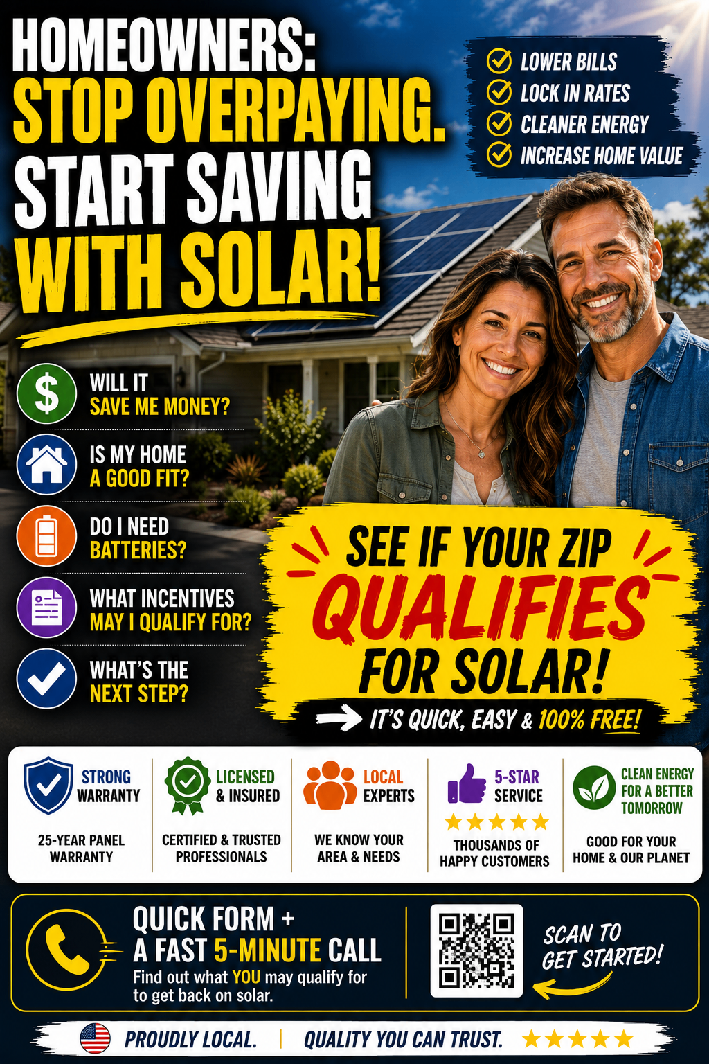 LeadPower solar ad 02: Stop Overpaying. Start Saving.